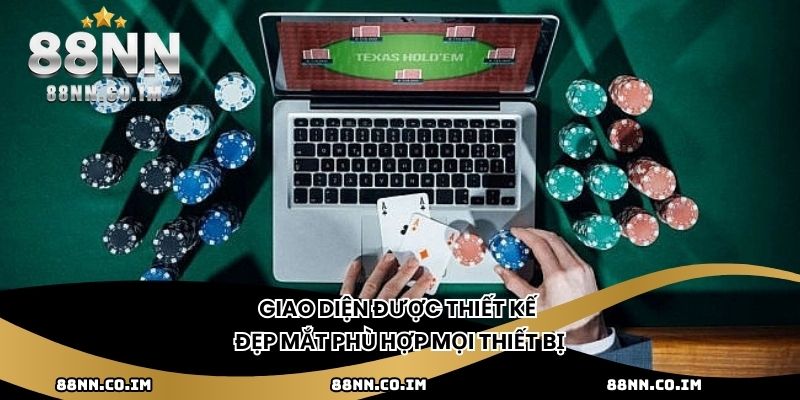 Giao diện được thiết kế đẹp mắt phù hợp mọi thiết bị