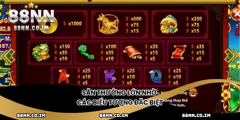 Săn thưởng lớn nhờ các biểu tượng đặc biệt
